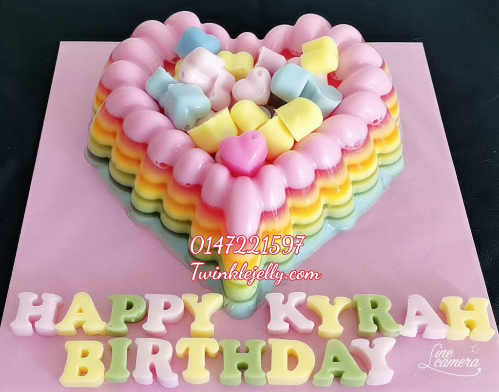 Heart shape Jelly cake