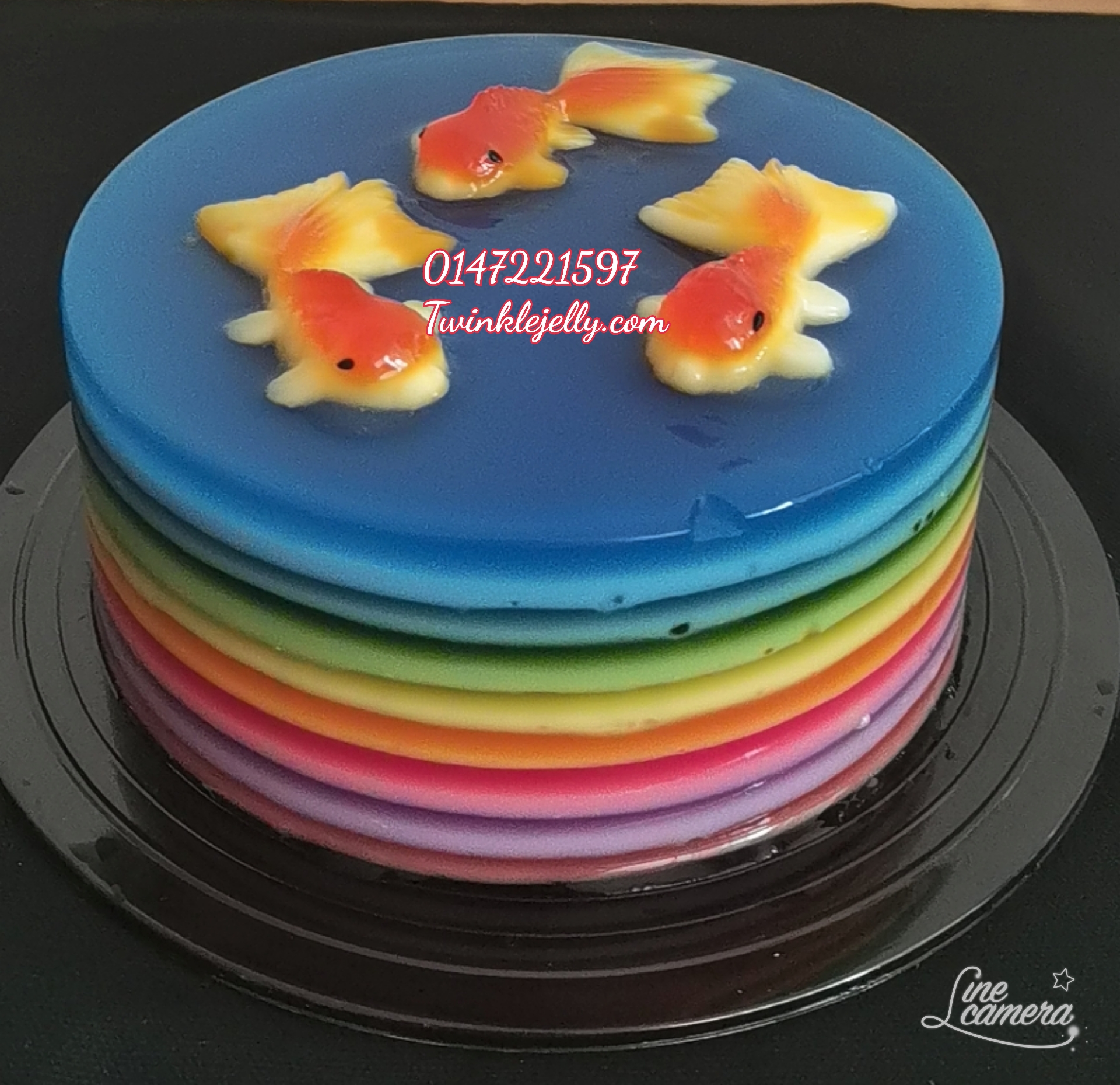 Golden Fish Jelly Cake