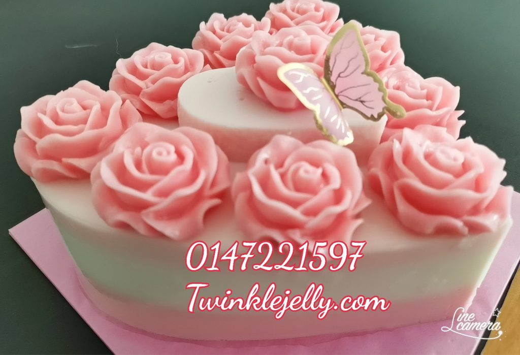 Heart shape Jelly Cake