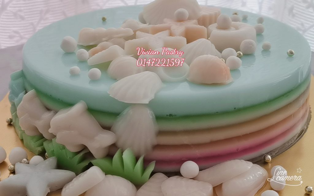 Seashell jelly mooncake